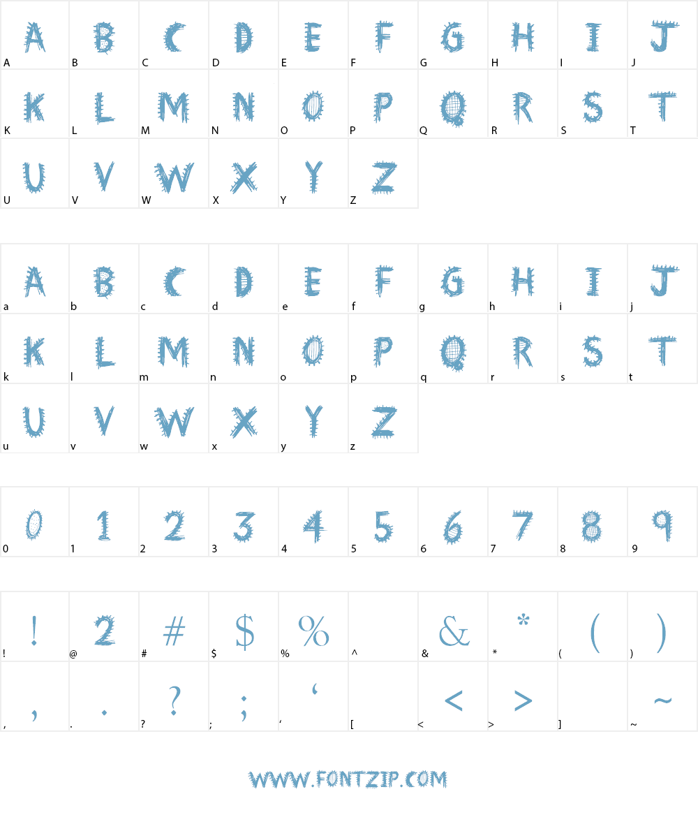 Font Insane Font Character